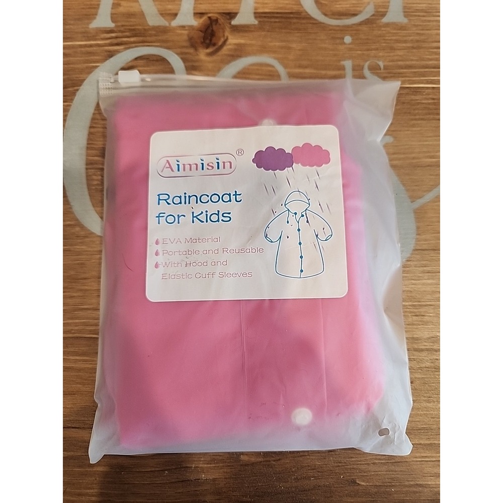 Lightweight Kids Raincoat in Pink